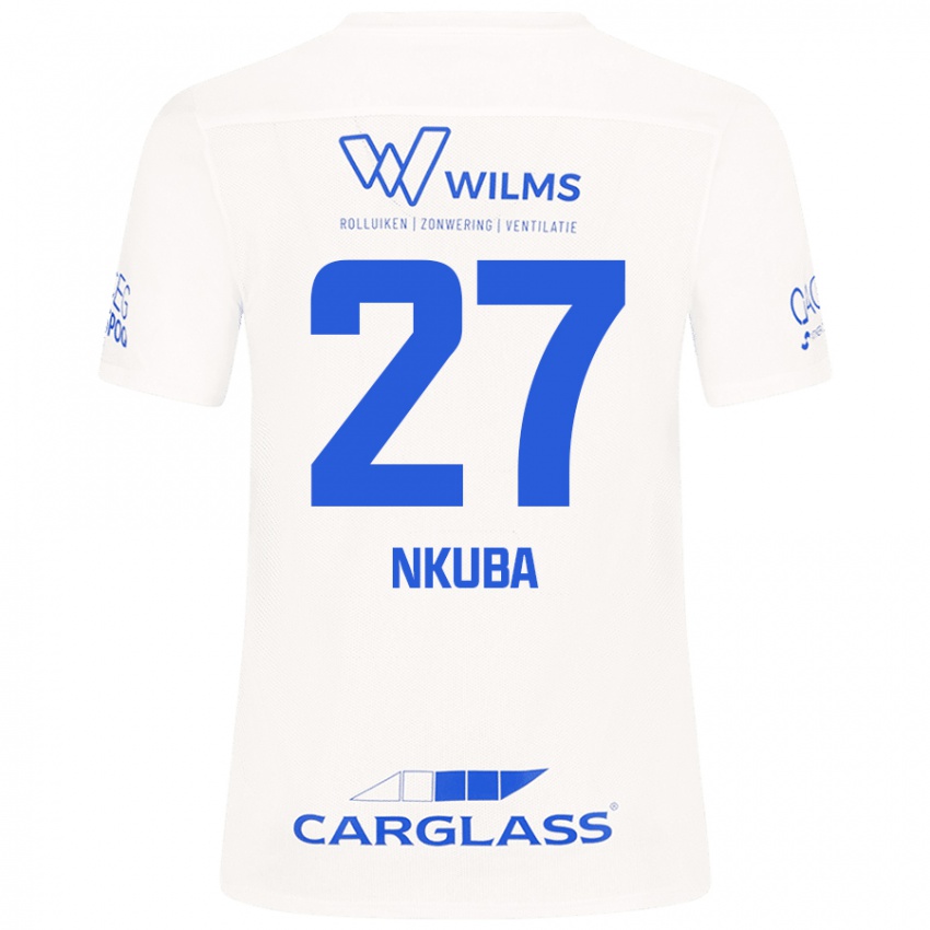 Damen Ken Nkuba #27 Weiß Auswärtstrikot Trikot 2024/25 T-Shirt