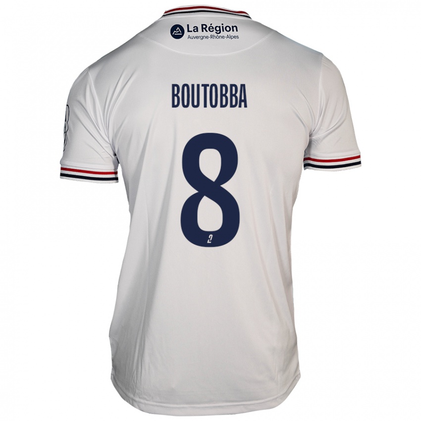 Damen Bilal Boutobba #8 Weiß Auswärtstrikot Trikot 2024/25 T-Shirt