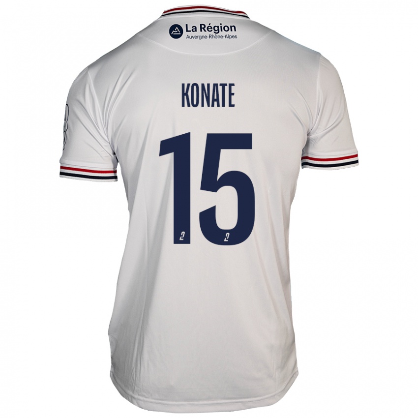 Damen Cheick Oumar Konaté #15 Weiß Auswärtstrikot Trikot 2024/25 T-Shirt