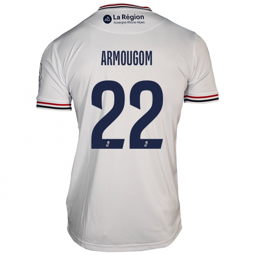 Damen Yoël Armougom #22 Weiß Auswärtstrikot Trikot 2024/25 T-Shirt