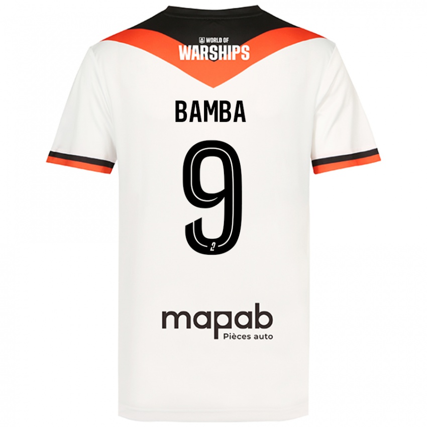 Damen Mohamed Bamba #9 Weiß Auswärtstrikot Trikot 2024/25 T-Shirt