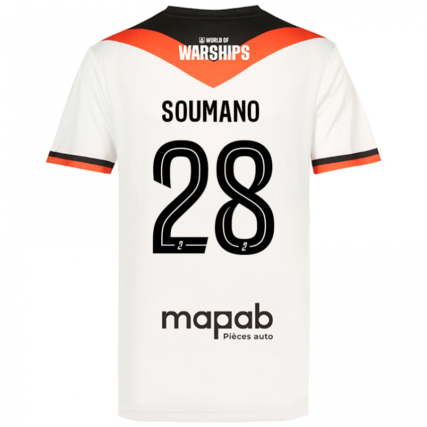 Damen Sambou Soumano #28 Weiß Auswärtstrikot Trikot 2024/25 T-Shirt