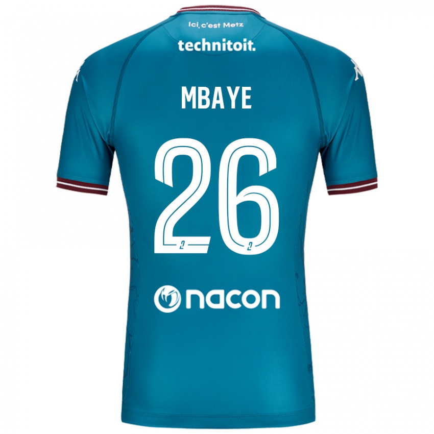 Damen Malick Mbaye #26 Blau Petrol Auswärtstrikot Trikot 2024/25 T-Shirt