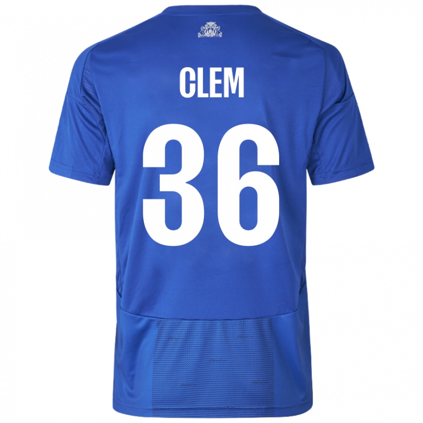 Damen William Clem #36 Weiß Blau Auswärtstrikot Trikot 2024/25 T-Shirt