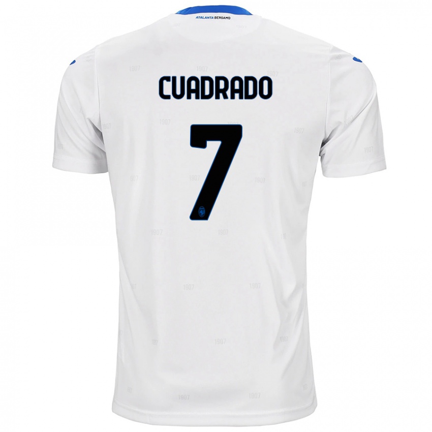 Kinder Juan Cuadrado #7 Weiß Auswärtstrikot Trikot 2024/25 T-Shirt