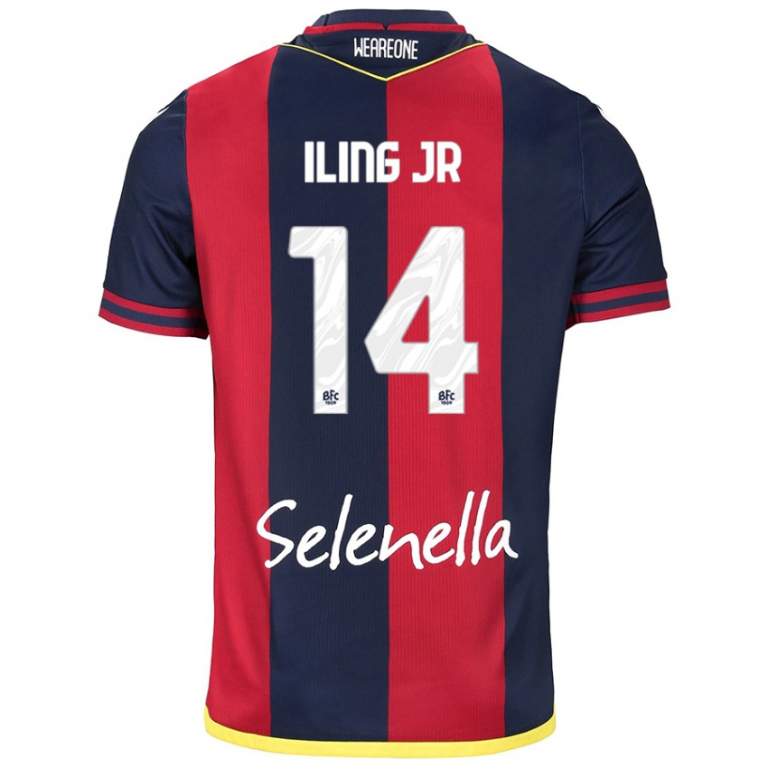 Kinder Samuel Iling-Junior #14 Rot Königsblau Heimtrikot Trikot 2024/25 T-Shirt