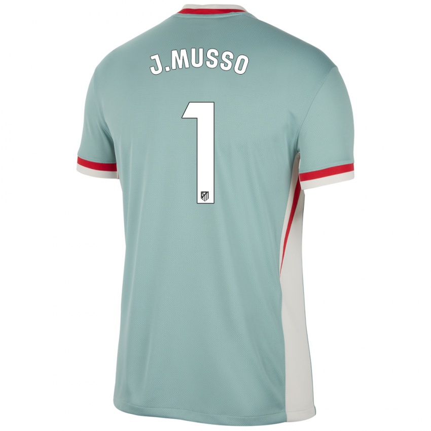 Kinder Juan Musso #1 Hellbeige Blau Auswärtstrikot Trikot 2024/25 T-Shirt