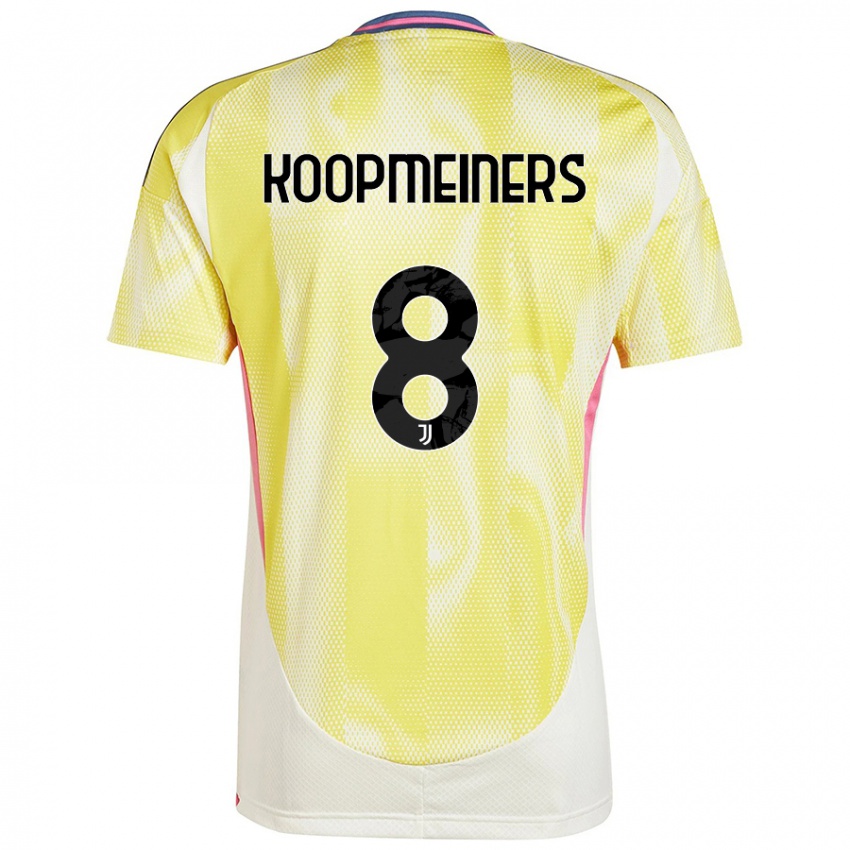 Kinder Teun Koopmeiners #8 Solargelb Auswärtstrikot Trikot 2024/25 T-Shirt