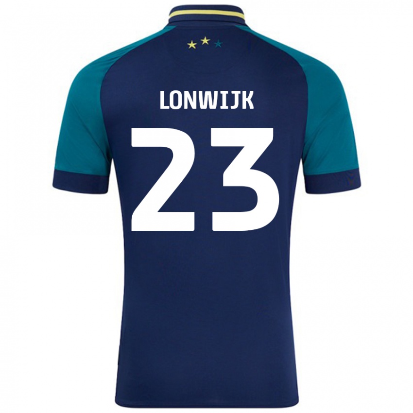 Herren Nigel Lonwijk #23 Marine Dunkelgrün Auswärtstrikot Trikot 2024/25 T-Shirt