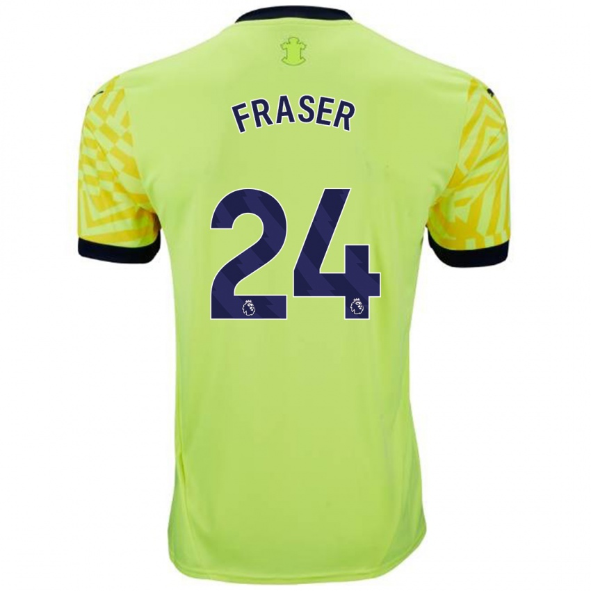 Herren Ryan Fraser #24 Gelb Auswärtstrikot Trikot 2024/25 T-Shirt