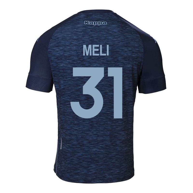 Damen Marcelo Meli #31 Dunkelblau Auswärtstrikot Trikot 2021/22 T-shirt