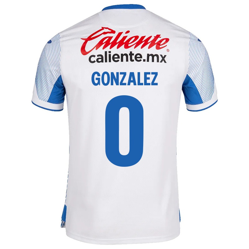 Damen Alejandro Gonzalez #0 Weiß Auswärtstrikot Trikot 2021/22 T-shirt
