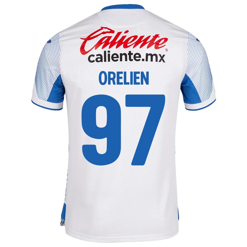 Damen Angel Orelien #97 Weiß Auswärtstrikot Trikot 2021/22 T-shirt