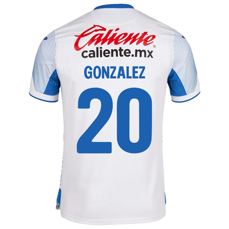 Damen Alondra Gonzalez #20 Weiß Auswärtstrikot Trikot 2021/22 T-shirt