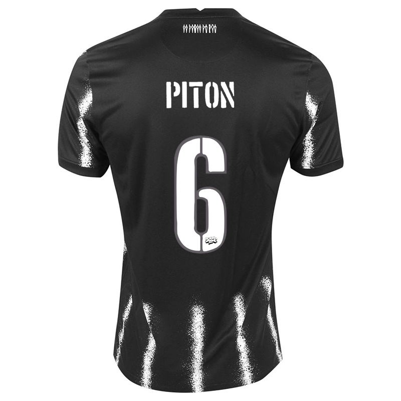 Damen Lucas Piton #6 Schwarz Auswärtstrikot Trikot 2021/22 T-shirt