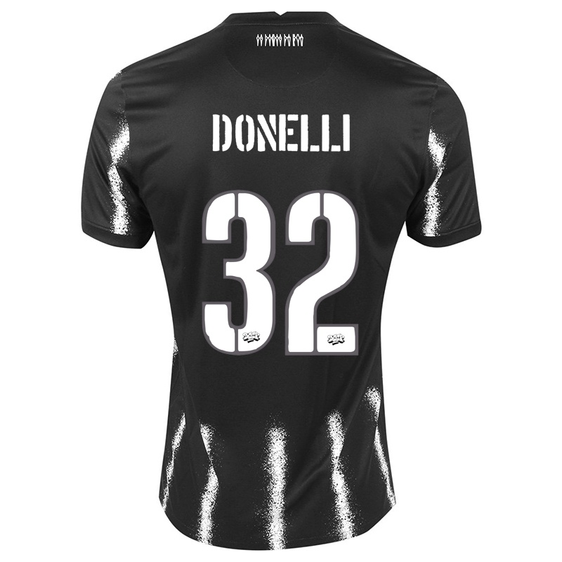 Damen Matheus Donelli #32 Schwarz Auswärtstrikot Trikot 2021/22 T-shirt
