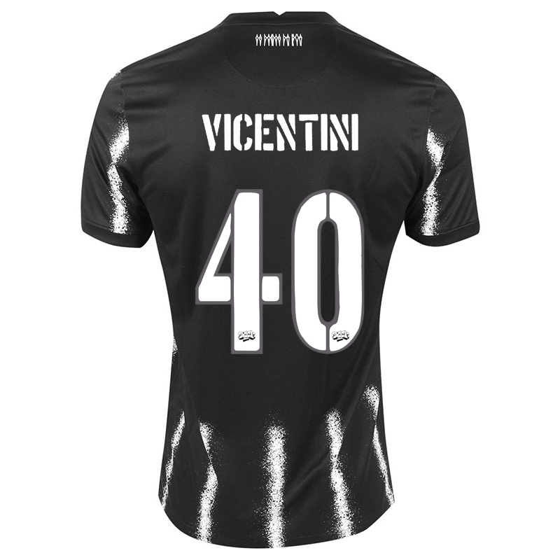 Damen Guilherme Vicentini #40 Schwarz Auswärtstrikot Trikot 2021/22 T-shirt