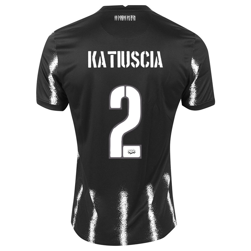 Damen Katiuscia #2 Schwarz Auswärtstrikot Trikot 2021/22 T-shirt