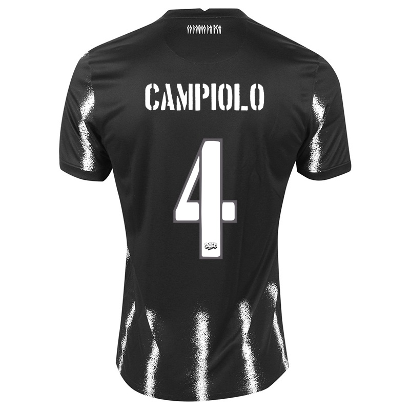 Damen Giovanna Campiolo #4 Schwarz Auswärtstrikot Trikot 2021/22 T-shirt