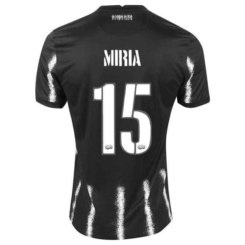 Damen Miria #15 Schwarz Auswärtstrikot Trikot 2021/22 T-shirt