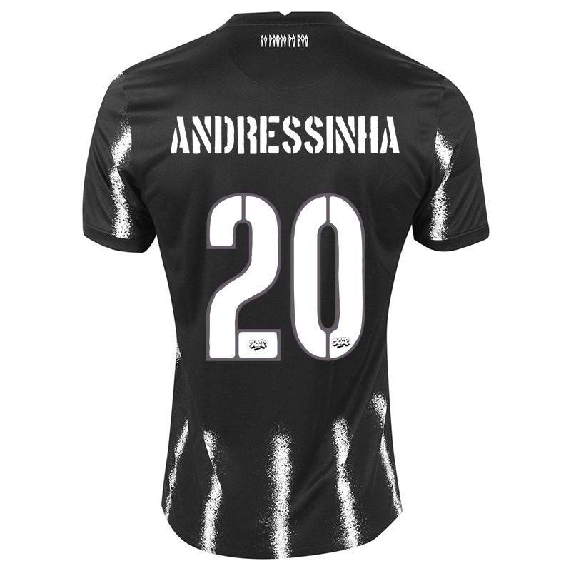 Damen Andressinha #20 Schwarz Auswärtstrikot Trikot 2021/22 T-shirt