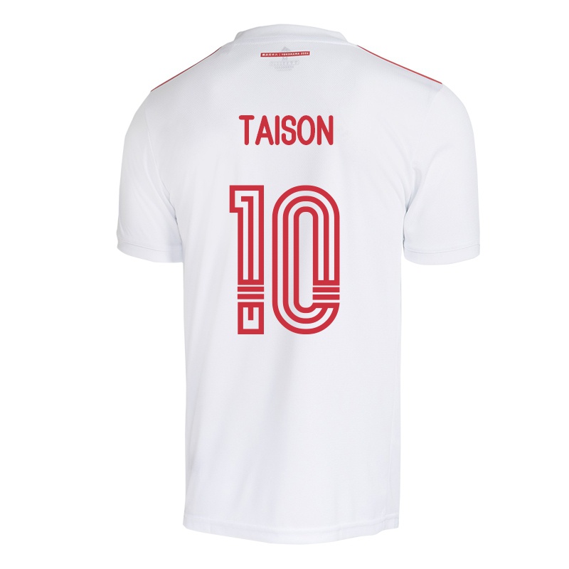 Damen Taison #10 Weiß Auswärtstrikot Trikot 2021/22 T-shirt