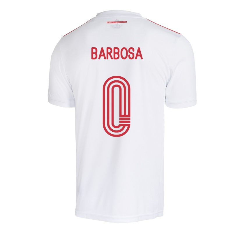 Damen Tiago Barbosa #0 Weiß Auswärtstrikot Trikot 2021/22 T-shirt