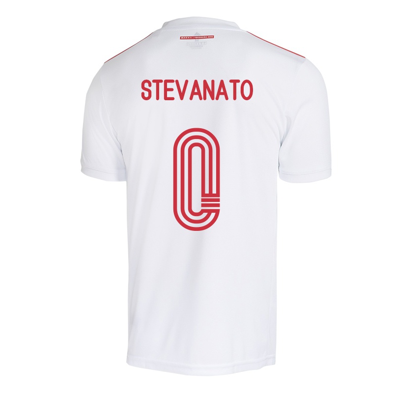 Damen Eduardo Stevanato #0 Weiß Auswärtstrikot Trikot 2021/22 T-shirt