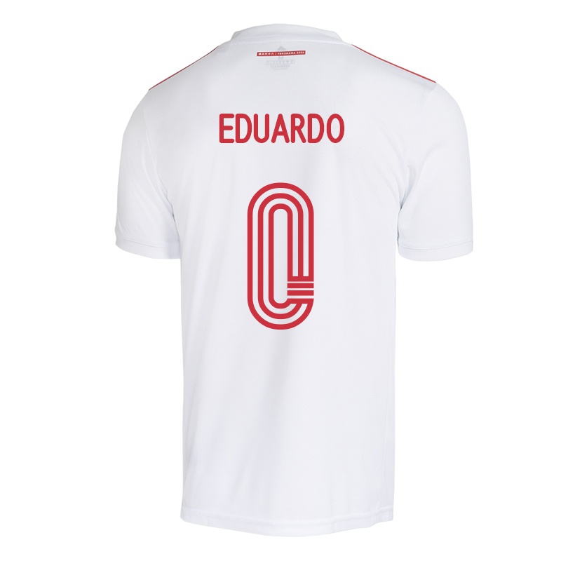 Damen Carlos Eduardo #0 Weiß Auswärtstrikot Trikot 2021/22 T-shirt