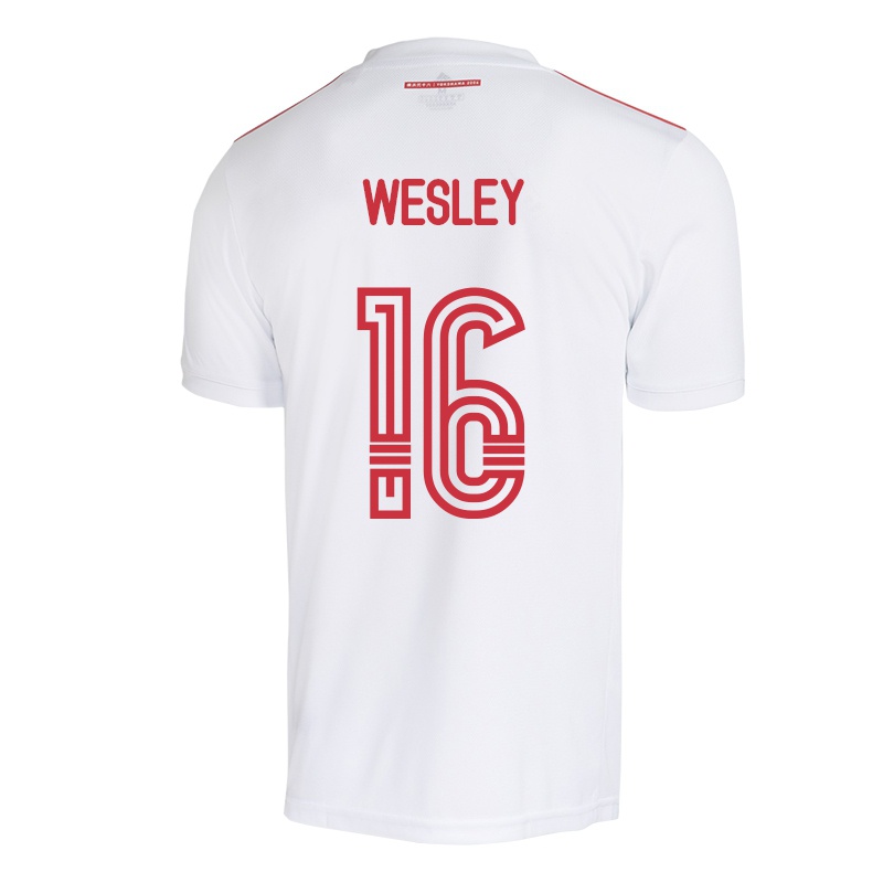 Damen Wesley #16 Weiß Auswärtstrikot Trikot 2021/22 T-shirt
