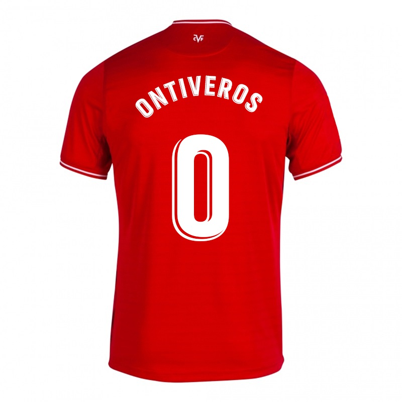 Damen Javi Ontiveros #0 Rot Auswärtstrikot Trikot 2021/22 T-shirt