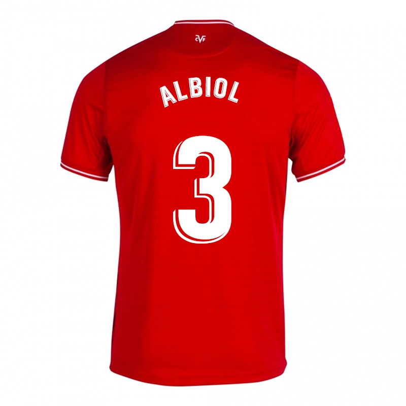 Damen Raul Albiol #3 Rot Auswärtstrikot Trikot 2021/22 T-shirt