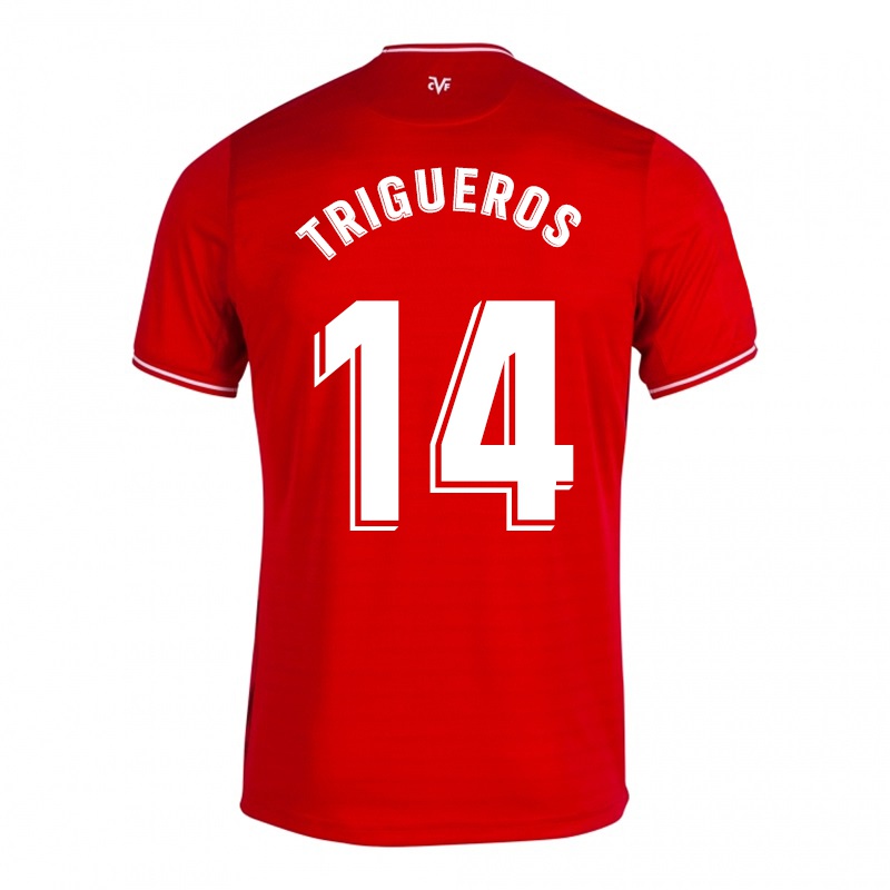 Damen Manu Trigueros #14 Rot Auswärtstrikot Trikot 2021/22 T-shirt