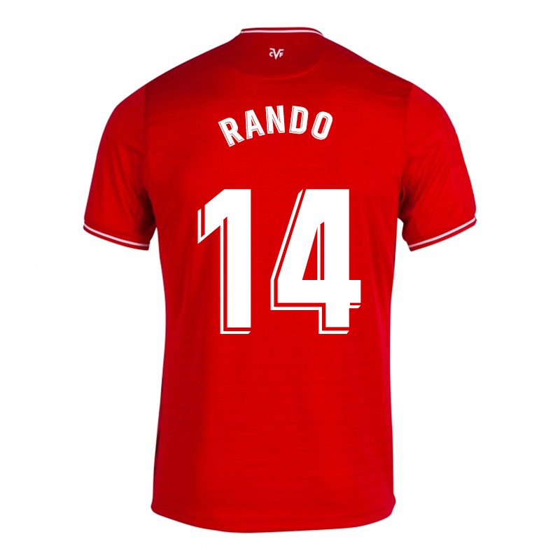 Damen Abraham Rando #14 Rot Auswärtstrikot Trikot 2021/22 T-shirt