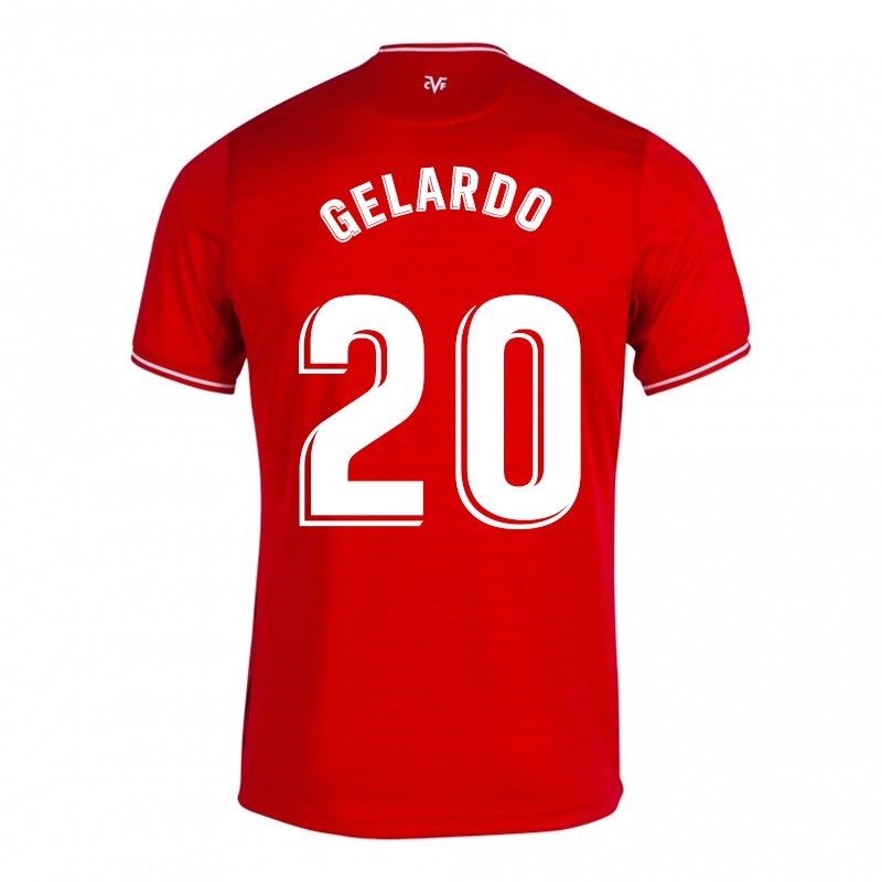 Damen Aitor Gelardo #20 Rot Auswärtstrikot Trikot 2021/22 T-shirt