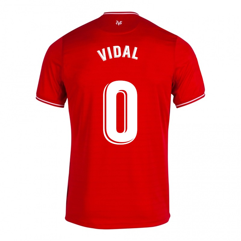 Damen Pau Vidal #0 Rot Auswärtstrikot Trikot 2021/22 T-shirt