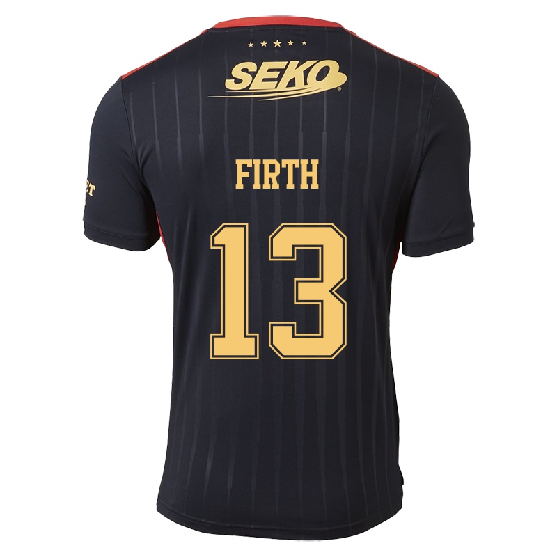 Damen Andy Firth #13 Schwarz Auswärtstrikot Trikot 2021/22 T-shirt