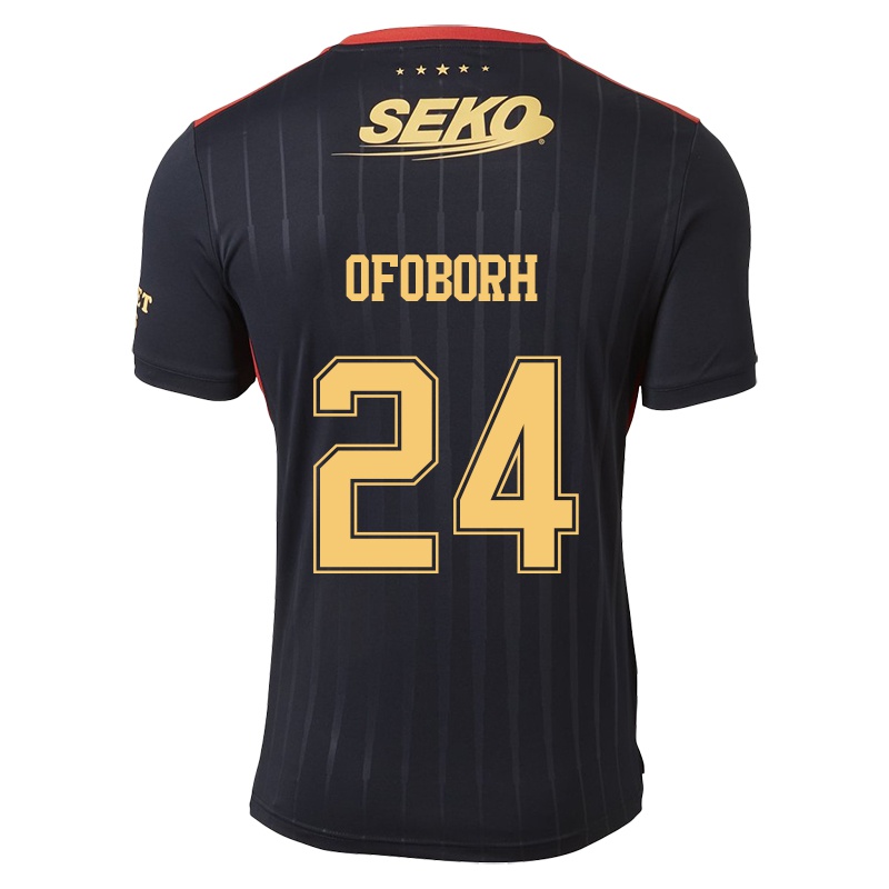 Damen Nnamdi Ofoborh #24 Schwarz Auswärtstrikot Trikot 2021/22 T-shirt