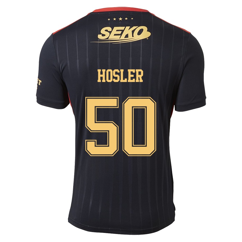 Damen Kane Ritchie-hosler #50 Schwarz Auswärtstrikot Trikot 2021/22 T-shirt