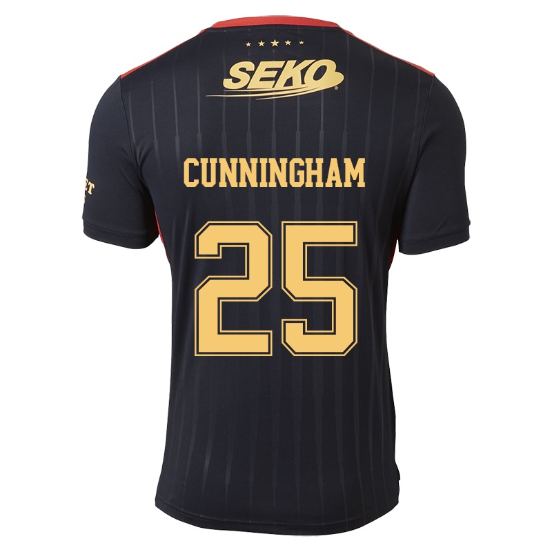 Damen Megan Cunningham #25 Schwarz Auswärtstrikot Trikot 2021/22 T-shirt