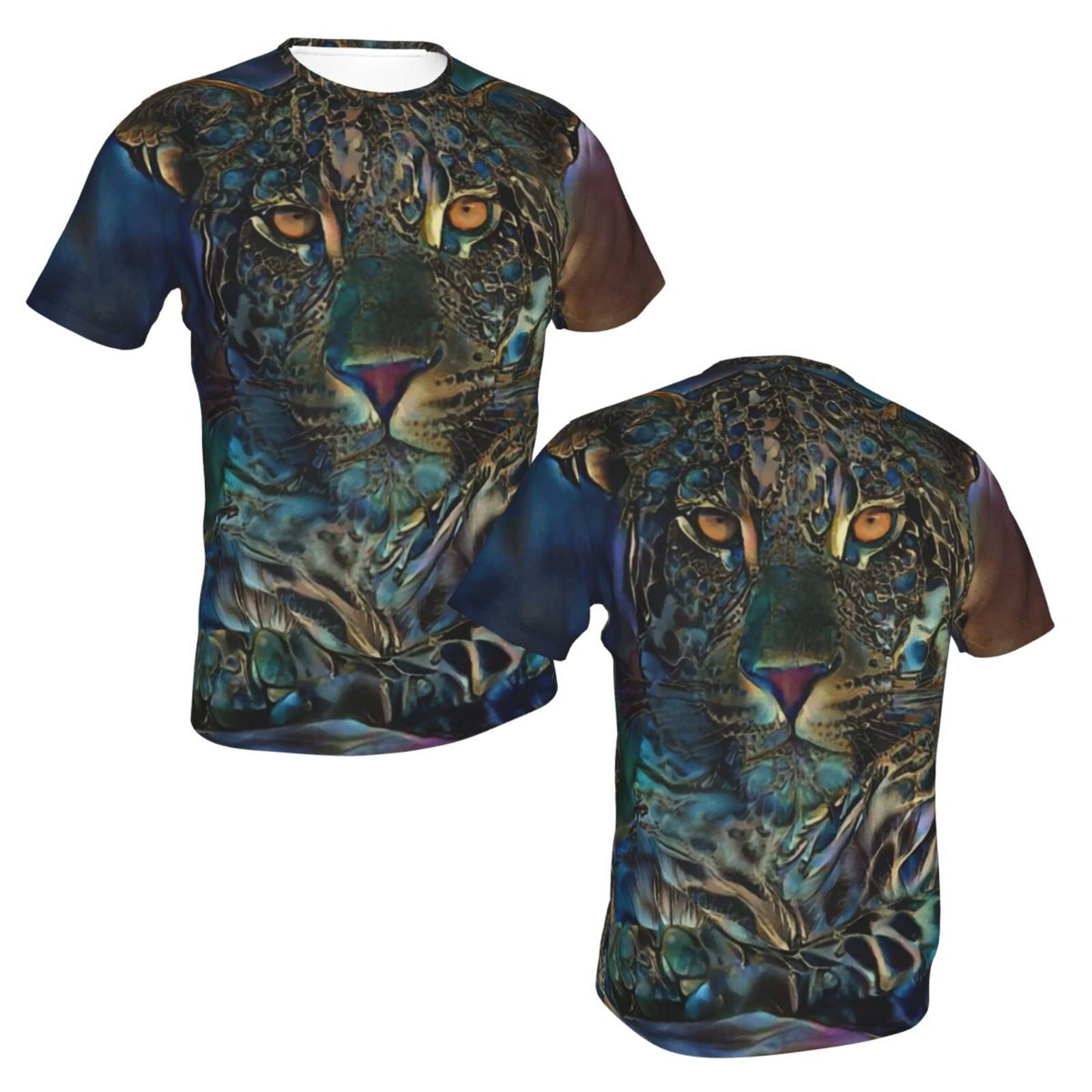 Laria Leopard Medien Mischen Elemente Klassisch T Shirt