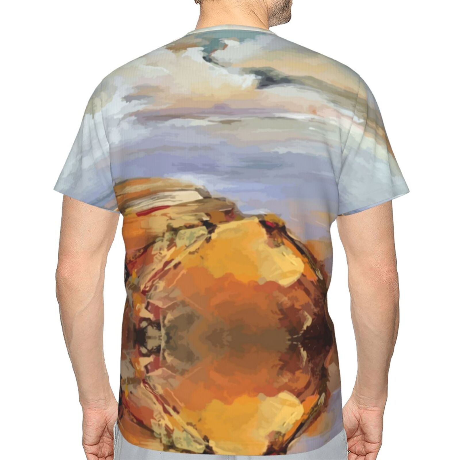 Yellow Rocks Malerei Elemente Klassisch T Shirt