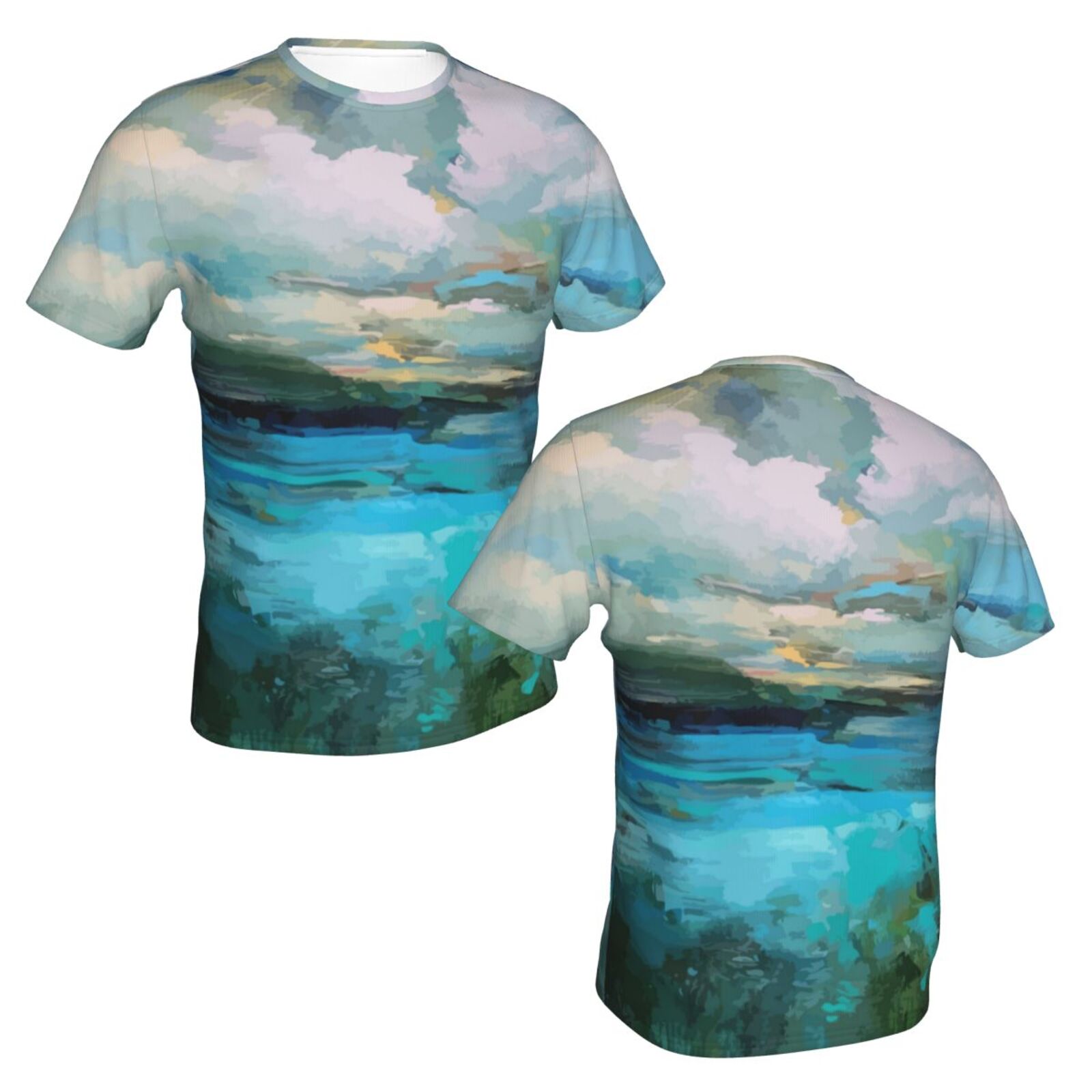 Wolken über dem See Malelemente Klassisch T Shirt