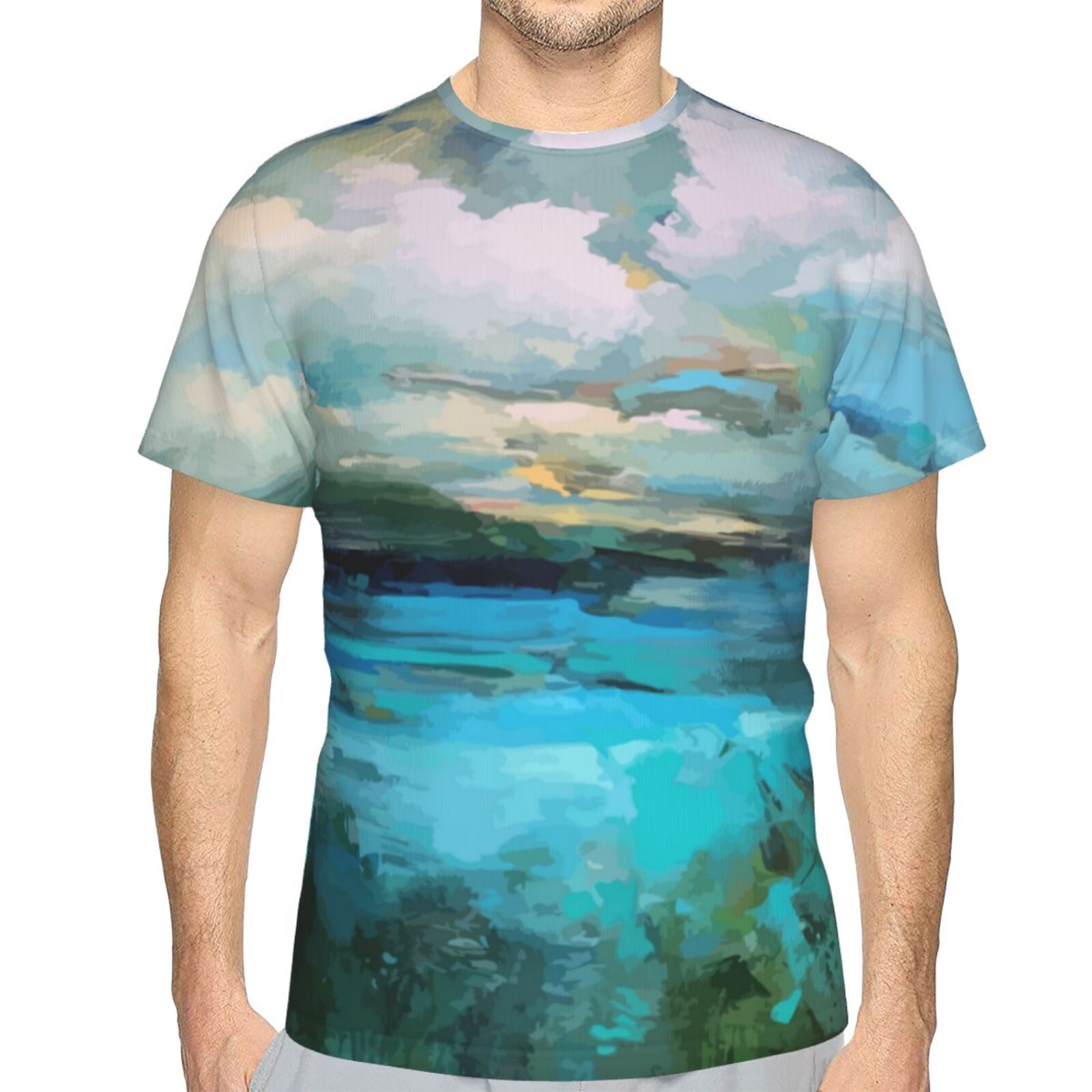 Wolken über dem See Malelemente Klassisch T Shirt