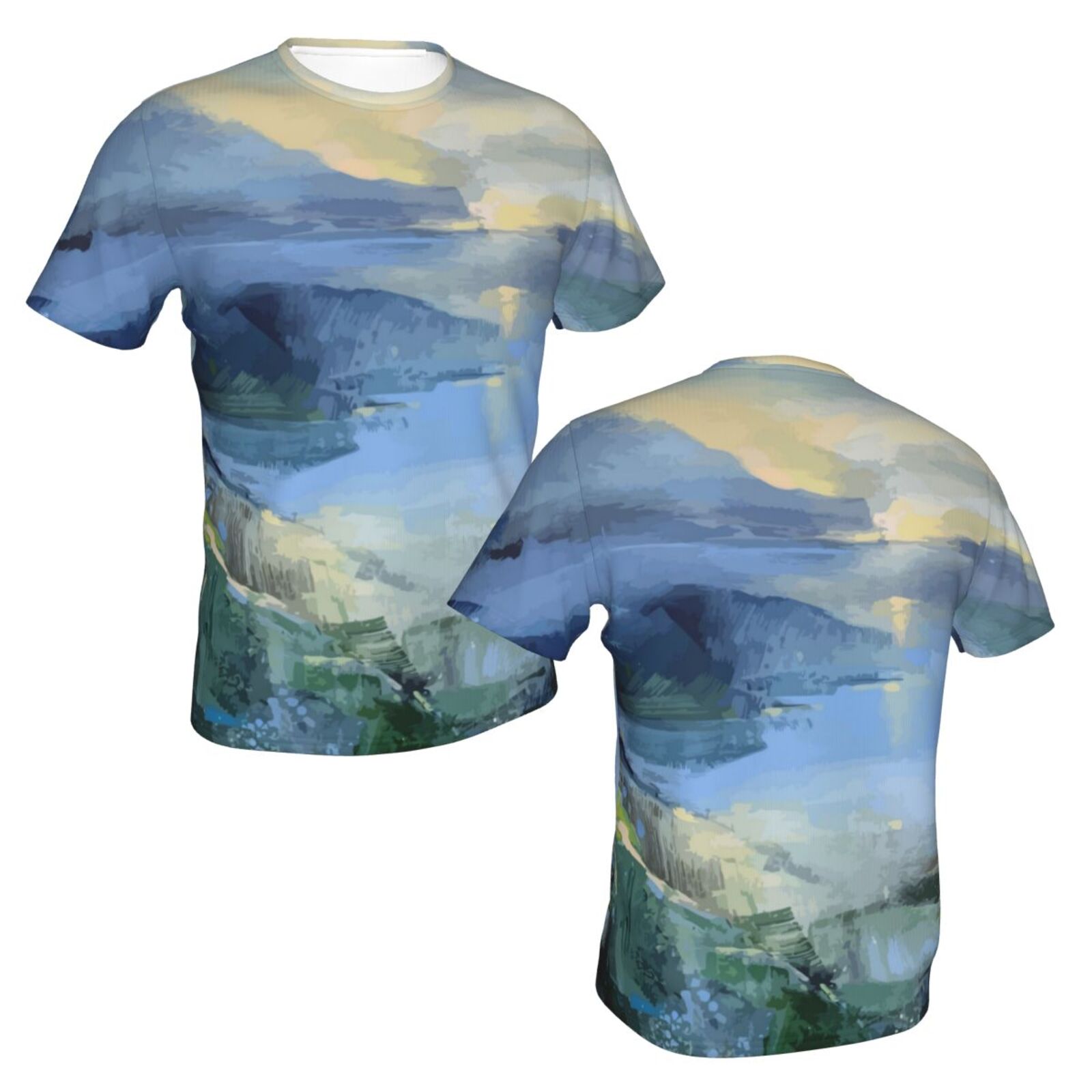 Ruhiges Meer Malerei Elemente Klassisch T Shirt
