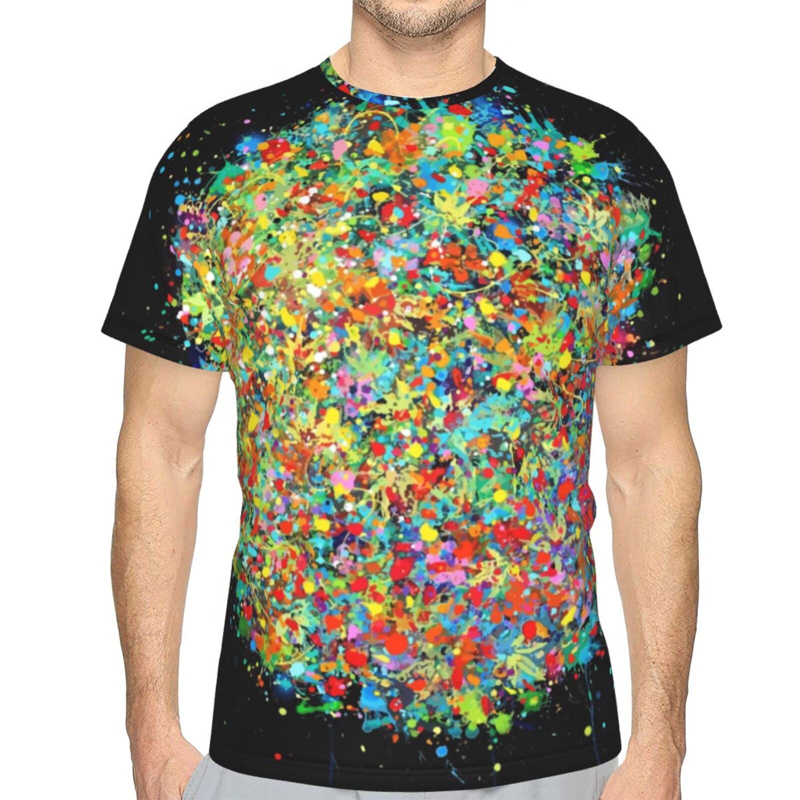 Cosmic Jungle Malerei Elemente Klassisch T Shirt