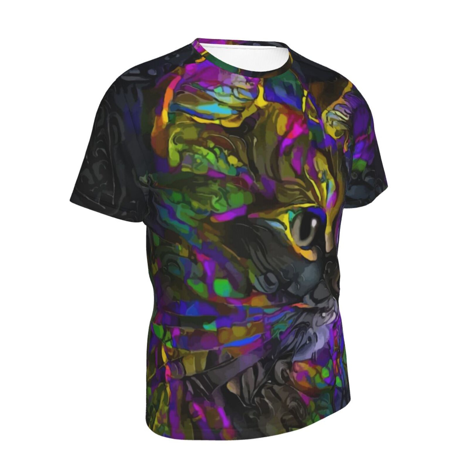 Hanzy Katze Medien Mischen Elemente Klassisch T Shirt