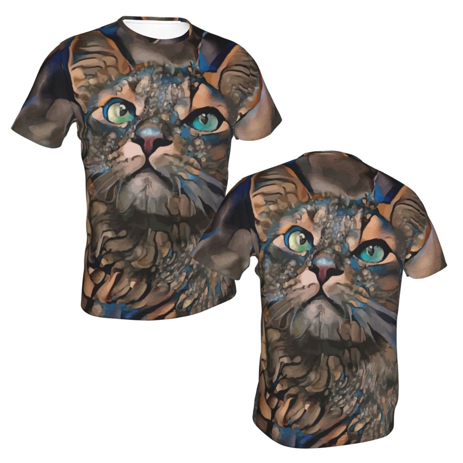 Lindo Katze Medien Mischen Elemente Klassisch T Shirt