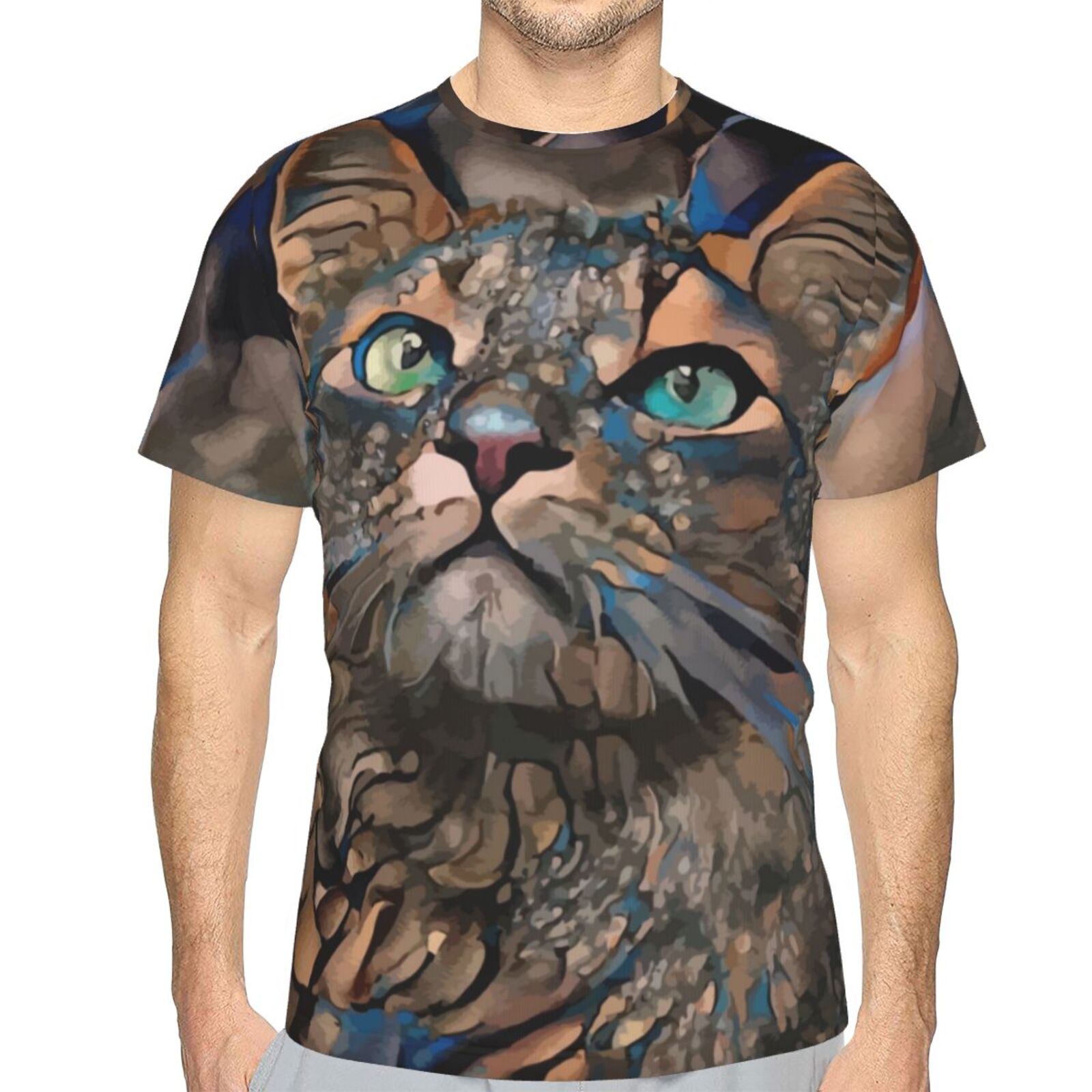 Lindo Katze Medien Mischen Elemente Klassisch T Shirt