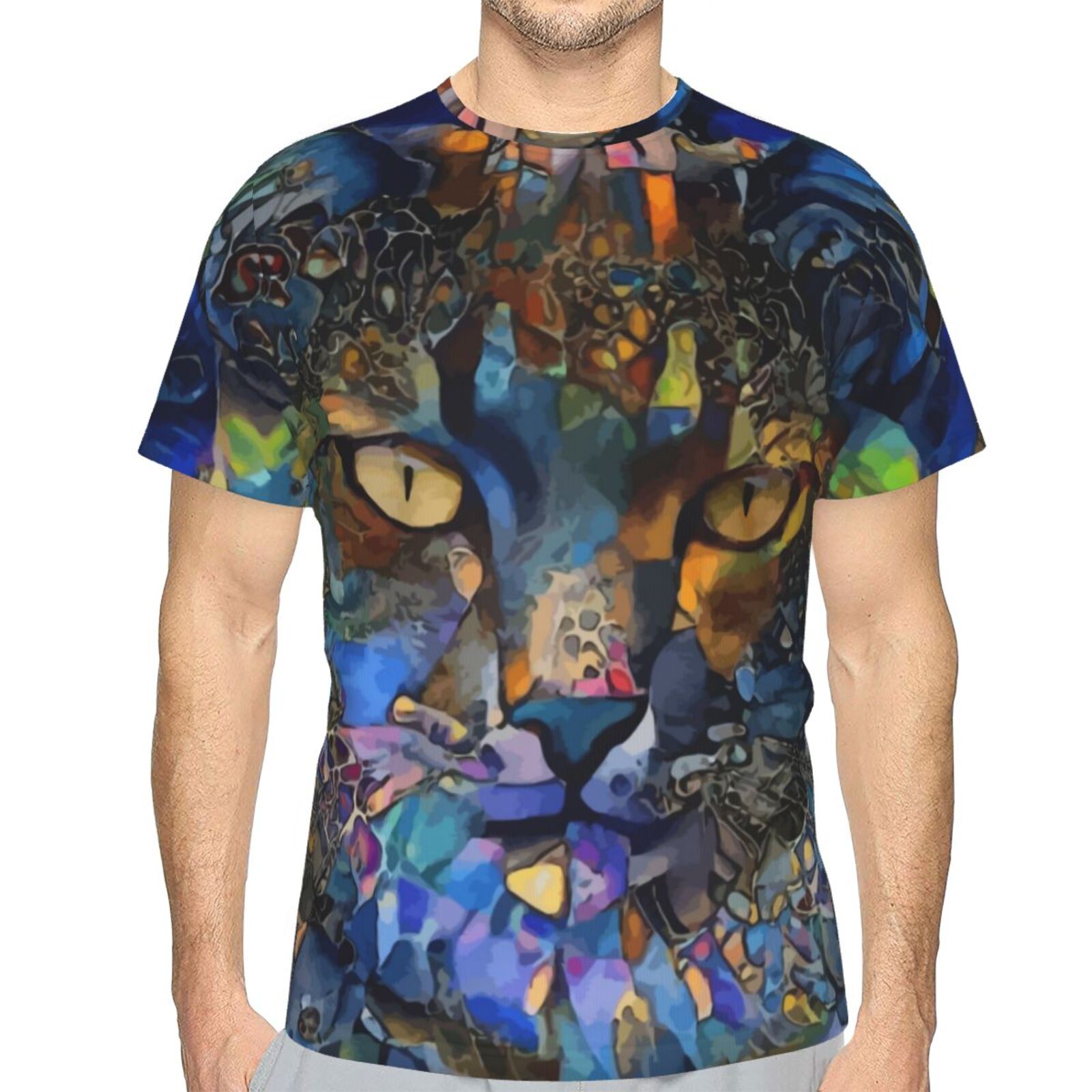 Kanda Katze Medien Mischen Elemente Klassisch T Shirt